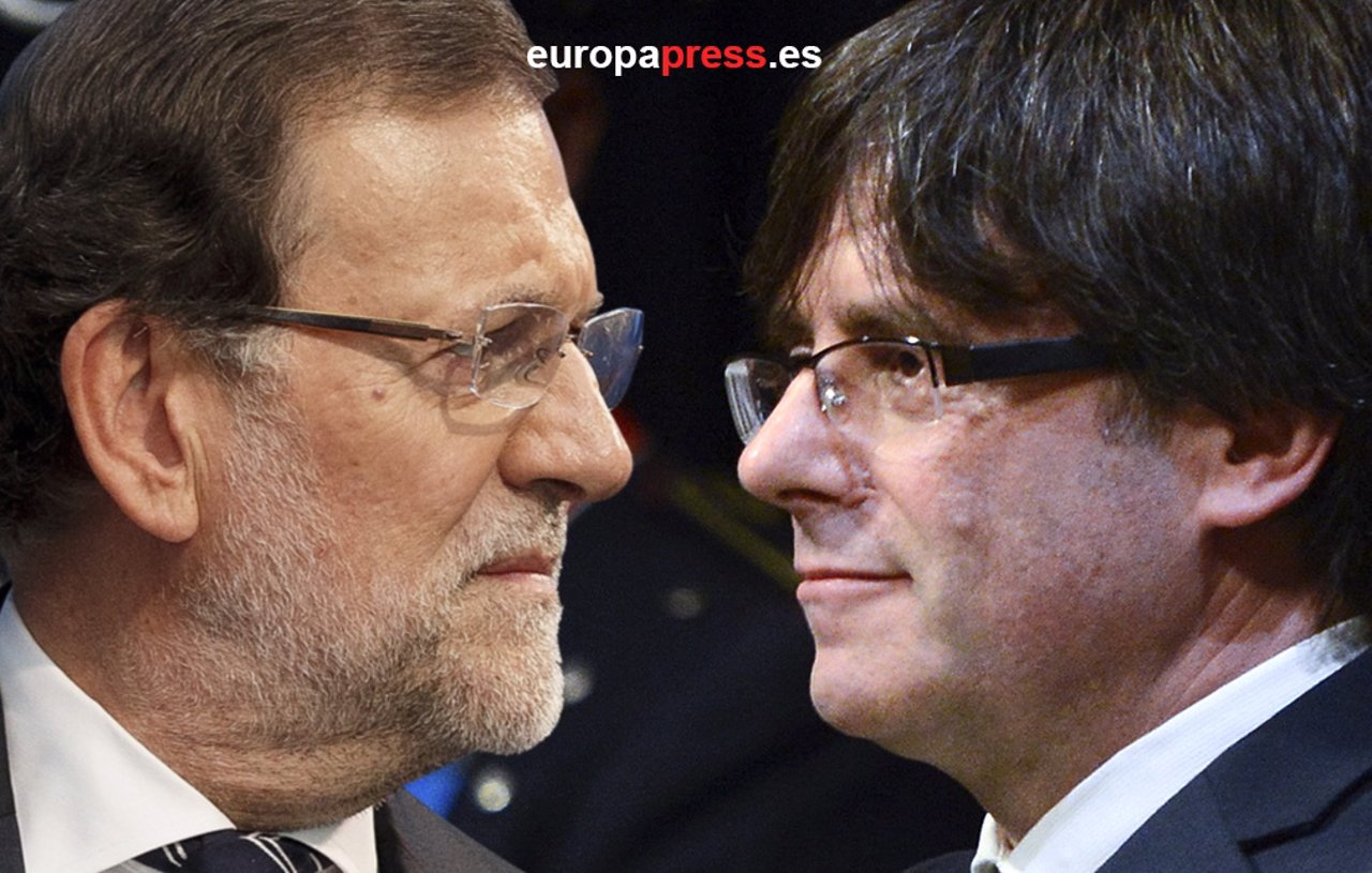 Rajoy y Puigdemont