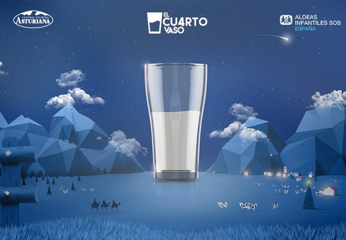 La campaña navideña El Cuarto Vaso de Leche de Central Lechera Asturiana