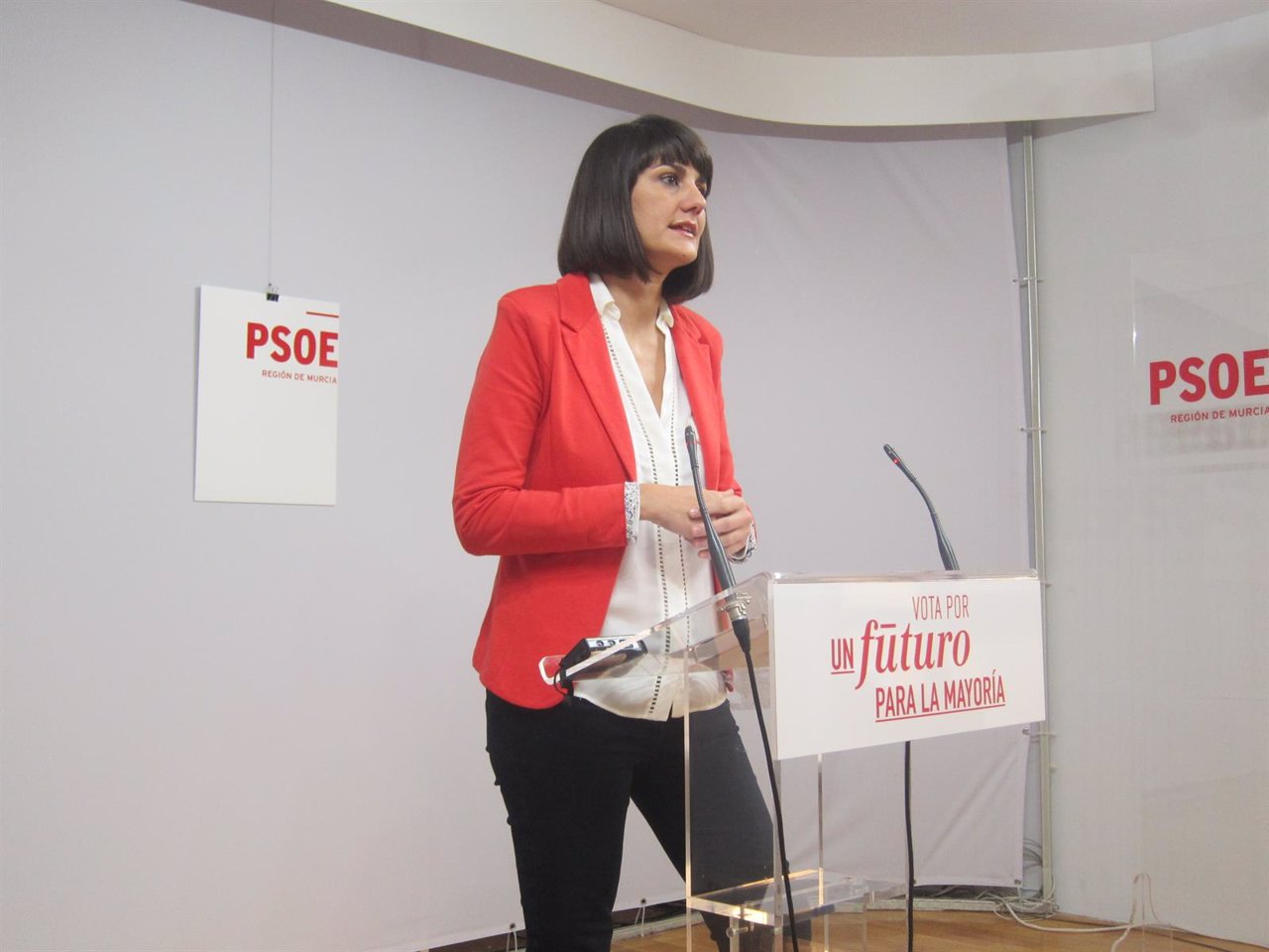 La cabeza de lista del PSOE al Congreso de Murcia, María González Veracruz