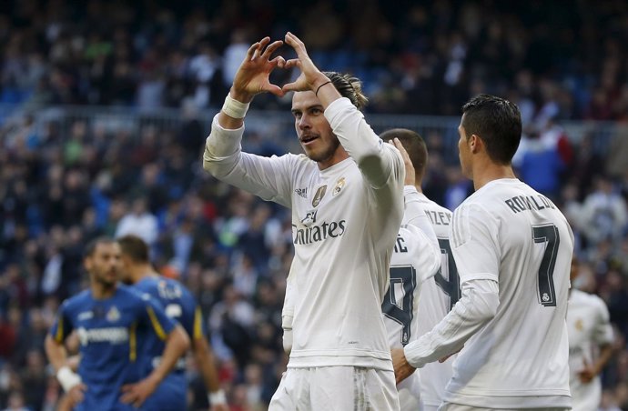 Garteh Bale celebra un gol ante el Getafe