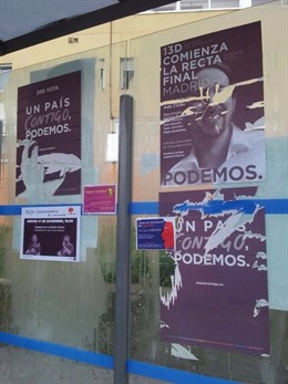 Cartelería de Podemos del 20D