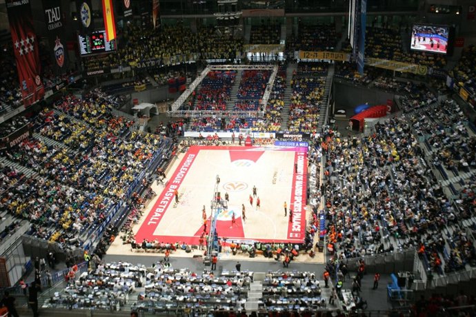 Parqué del Barclaycard Center en la Final Four de 2008
