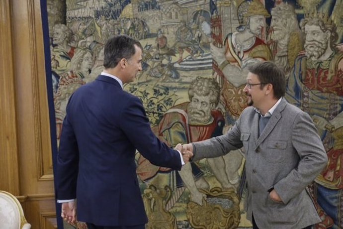 El Rey se reunió con Xavier Domènech, de Comú-Podem 