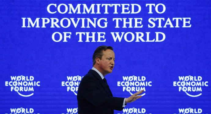 David Cameron en el Foro de Davos