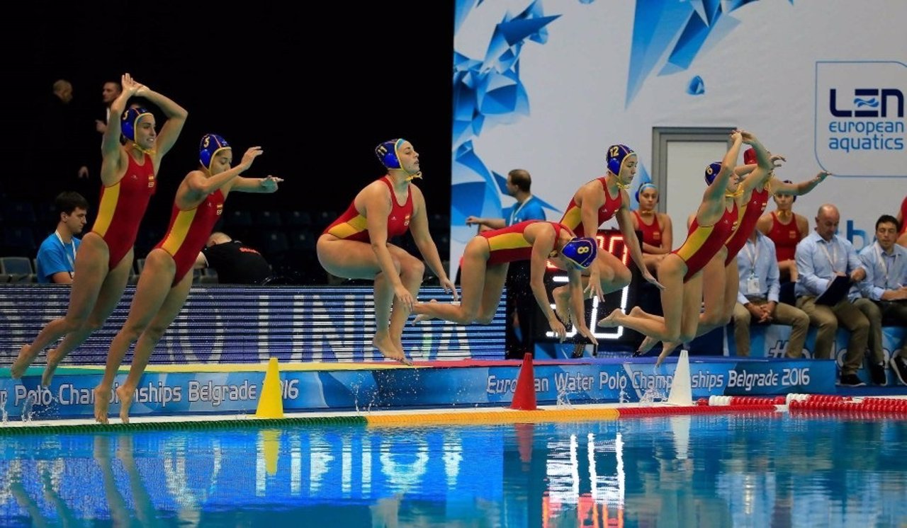 Selección española femenina de waterpolo en el Europeo de Belgrado