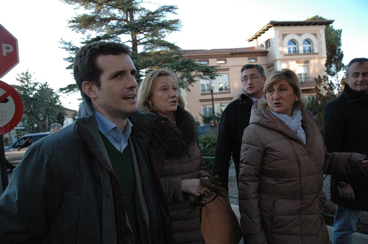 Pablo Casado ha participado en la Junta Directiva Provincial del PP Teruel