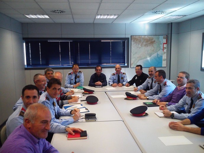 Reunión de Unió de Pagesos y los Mossos d'Esquadra en Lleida