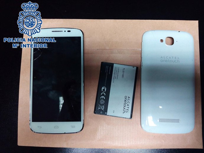 Móvil de uno de los detenidos