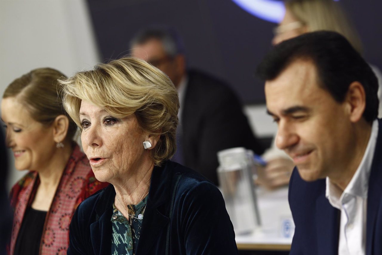 Cristina Cifuentes, Esperanza Aguirre y Fernando Martínez Maíllo