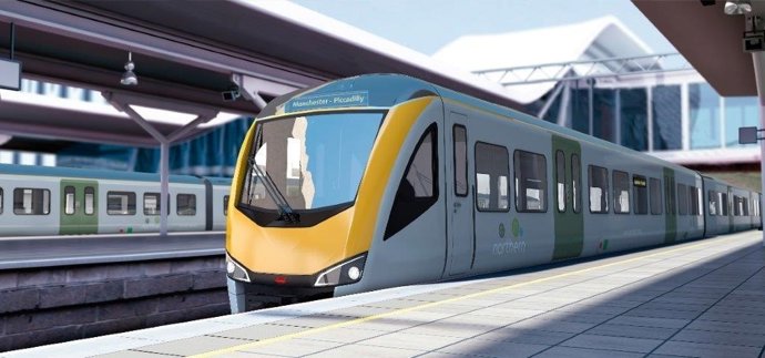Tren que CAF suministrará a Reino Unido