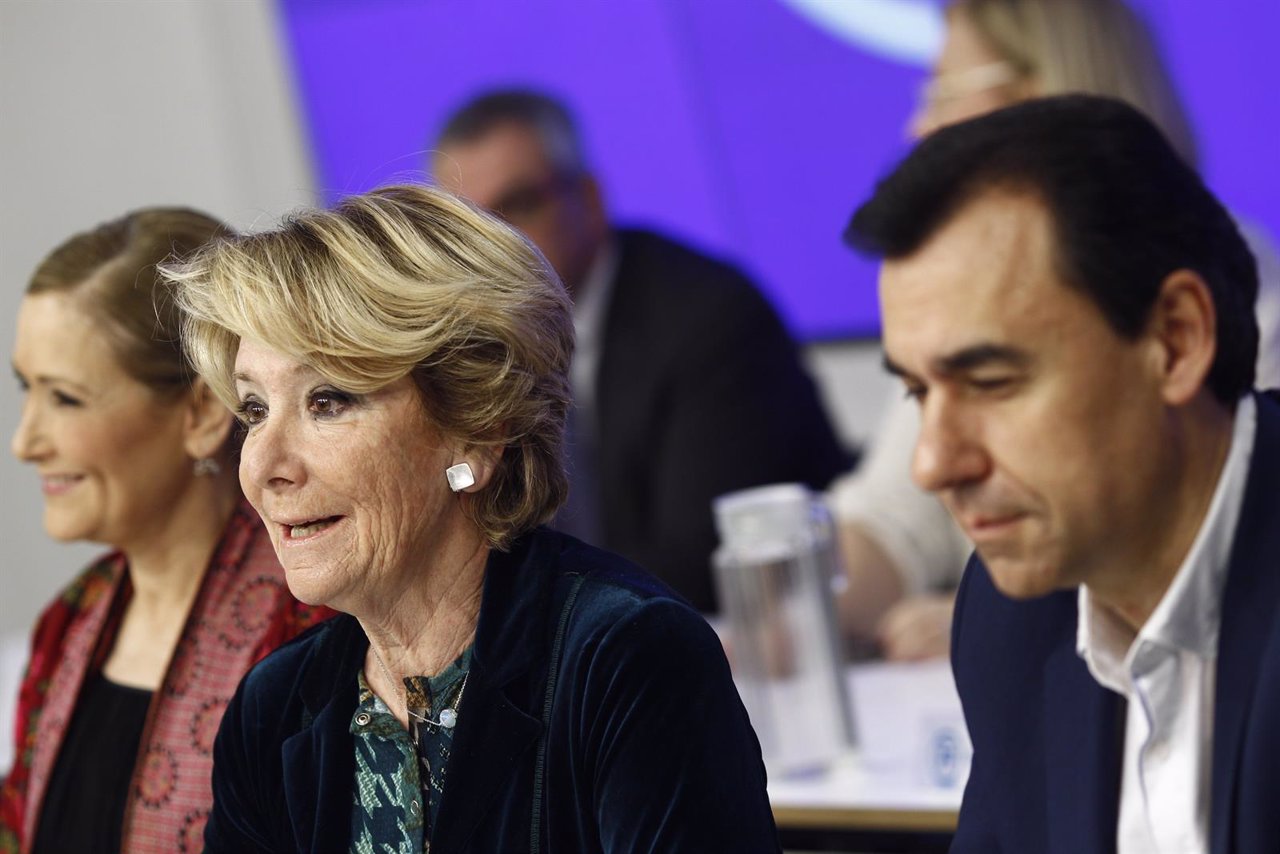 Cristina Cifuentes, Esperanza Aguirre y Fernando Martínez Maíllo