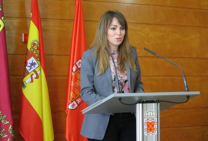 Rebeca Pérez en la rueda de prensa de la Junta de Gobierno