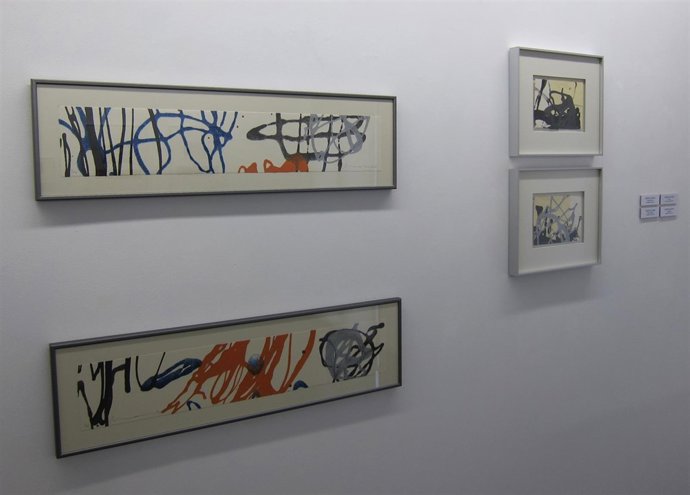 Algunos de los lienzos de la exposición