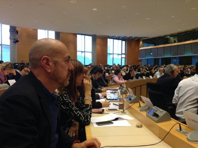 Antonio Rivero en reunión de intergrupo de Economía Social de Europarlamento