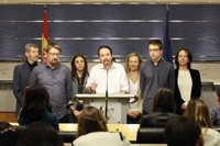 Las condiciones de Pablo Iglesias para negociar el gobierno tripartito con PSOE e IU