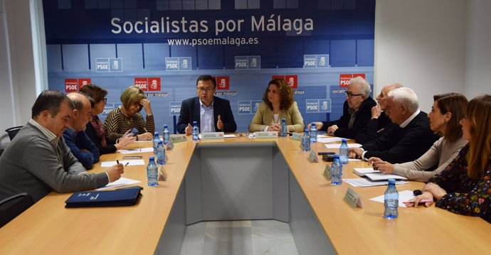 Miguel Angel Heredia en reunion parlamentarios Malaga