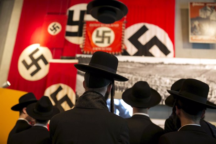 Ultra-orthodox Jews visit Holocaust  History Museum in Jerusalem