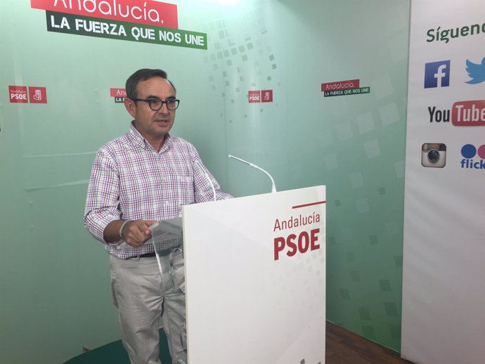 El portavoz del PSOE de Cartaya, Jesús Palacios. 