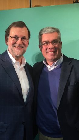 El presidente del PP de Jaén con Mariano Rajoy