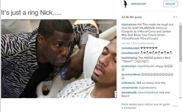 Imagen de Nick Cannon en Instagram