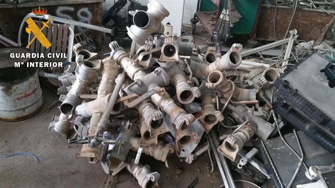 Material recuperado por la Guardia Civil
