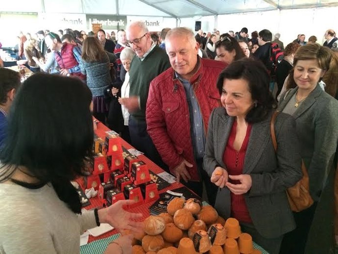 María Jesús Álvarez, en el certamen del queso Afuega'l Pitu
