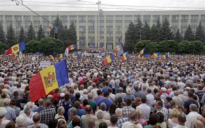 Manifestación en Chisinau