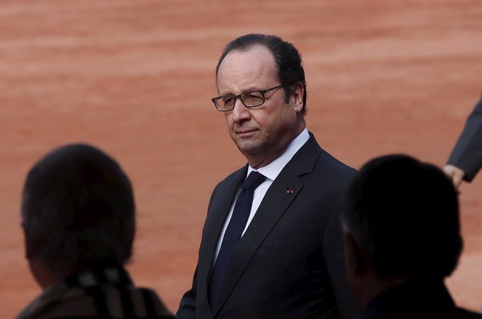 El presidente de Francia, François Hollande, de visita en India