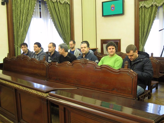 Comité de empresa de TRW en el Ayuntamiento de Pamplona.