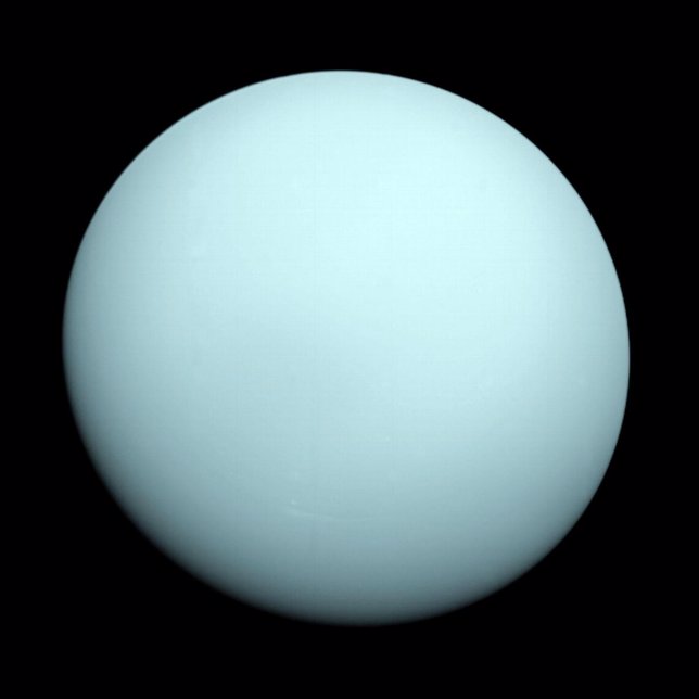 Imagen de Urano tomada por Voyager 2