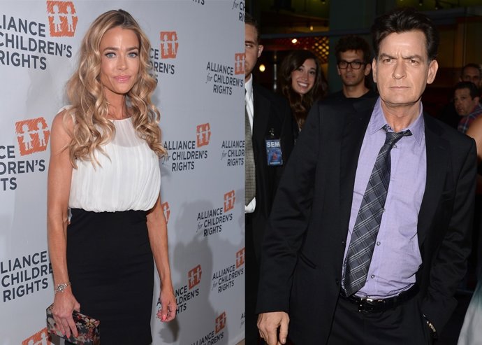 Denise richards y charlie sheen/getty