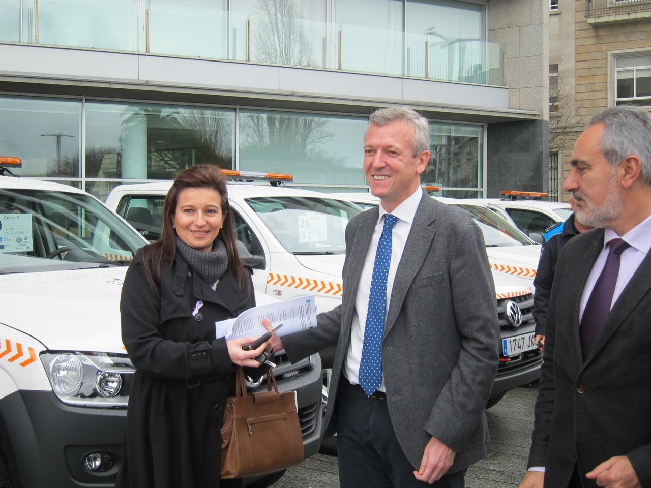 Alfonso Rueda en un acto en Vigo