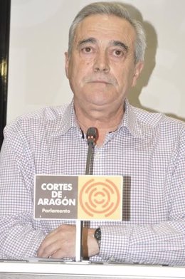 Javier Sada en las Cortes de Aragón.