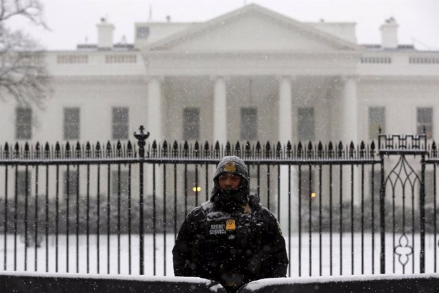 Tormenta de Nieve en Estados Unidos, Washington, Casa Blanca