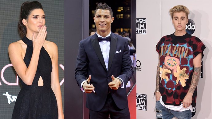 Kendall Jenner, Justin Bieber, CR7/ Getty, Europa Press