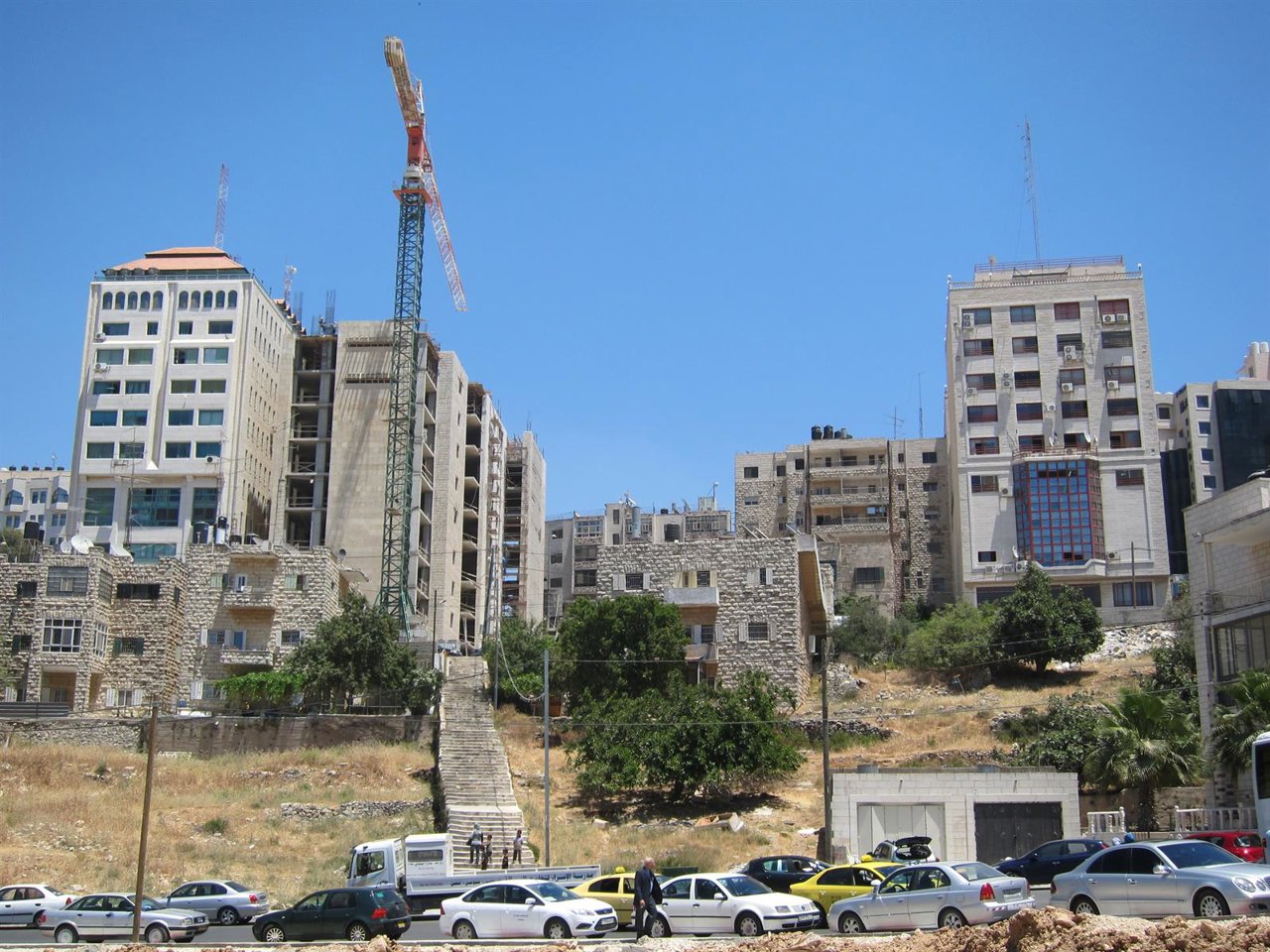 Viviendas en construcción en Ramala