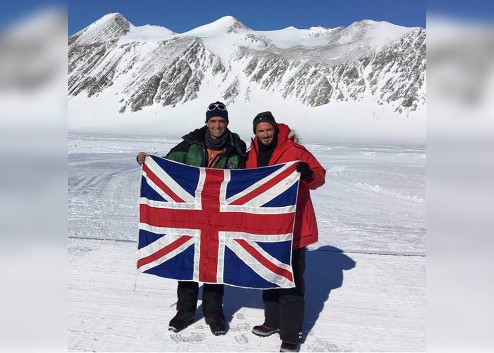 David Bechkam con Henry Worsley/ Instagram 