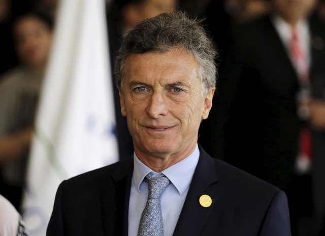 Argentina's President Macri arrives for a session of the Summit of Heads of Stat