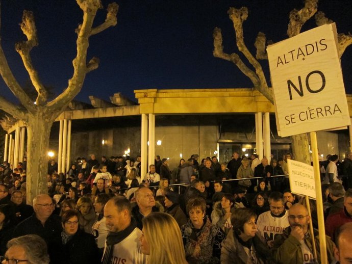 Concentración de apoyo a trabajadores ALTADIS