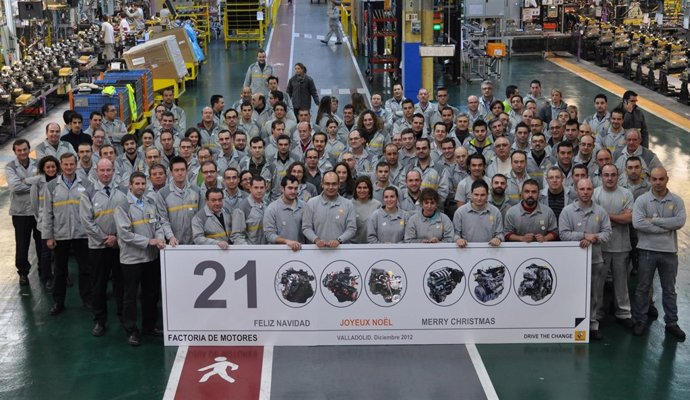 Motor 21 millones en la planta de Renault en Valladolid