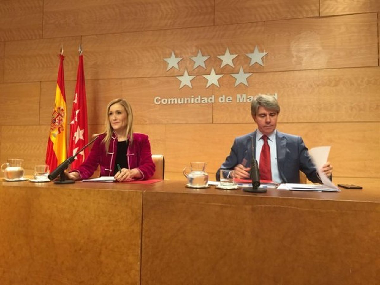 Cristina Cifuentes y Ángel Garrido