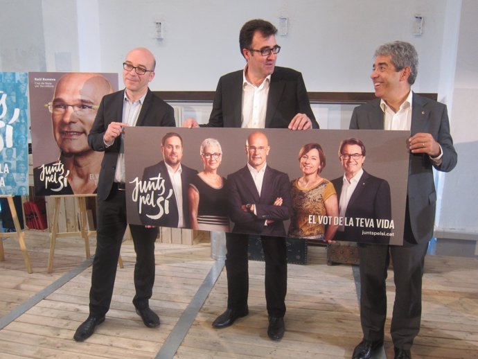 Lluís Salvadó, Oriol Soler y Francesc Homs 