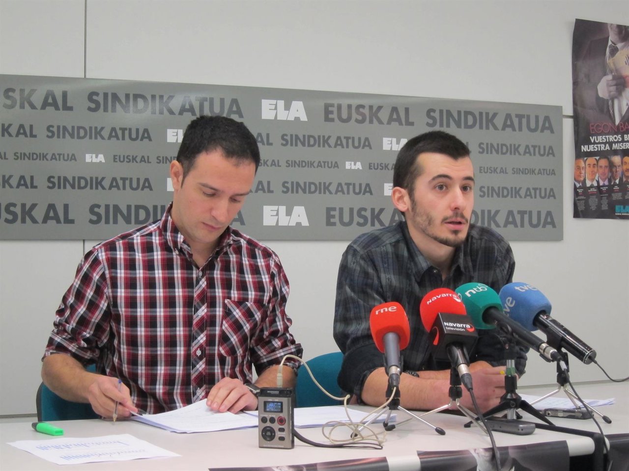 Mitxel Lakuntza e Iñaki Salaberri.
