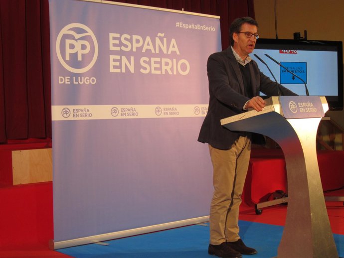 Feijóo, en Foz (Lugo)