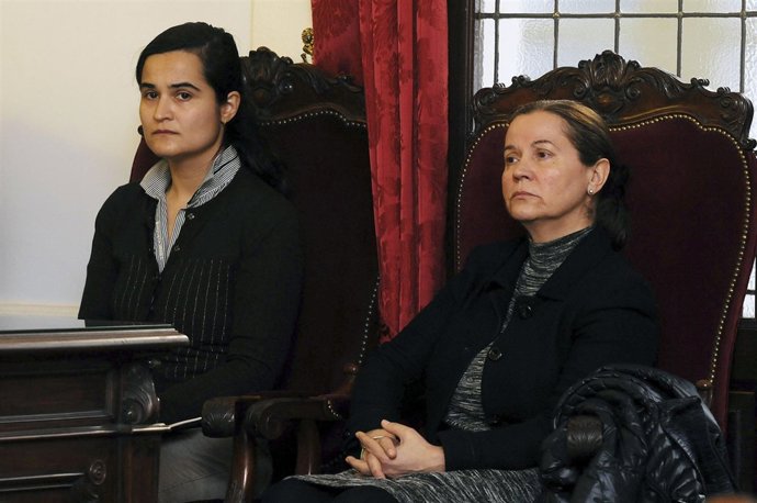 Monserrat González y Triana Martínez en el juicio celebrado en la Audiencia