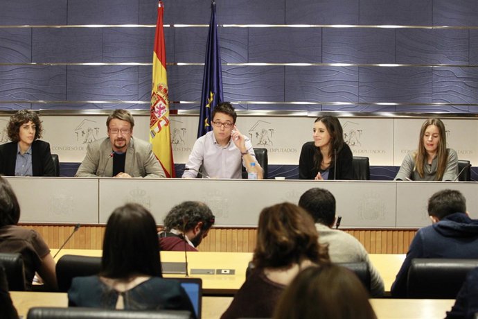 Rueda de prensa de Iñigo Errejón tras la Junta de Portavoces