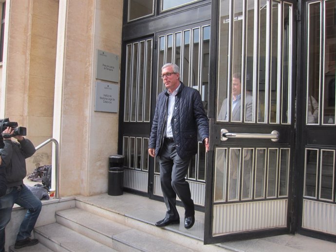 El alcalde de Tarragona Josep Fèlix Ballesteros tras declarar por el caso Inipro