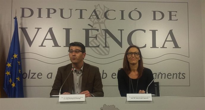 Jorge Rodríguez y Maria Josep Amigó en la rueda de prensa 