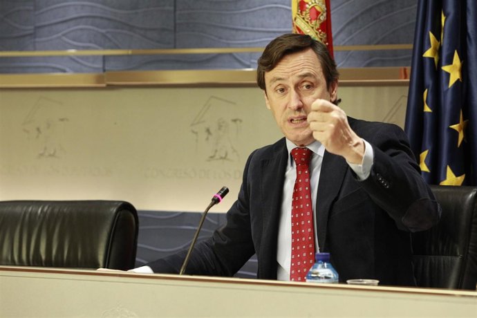 Rafael Hernando tras la primera reunión de la Junta de Portavoces