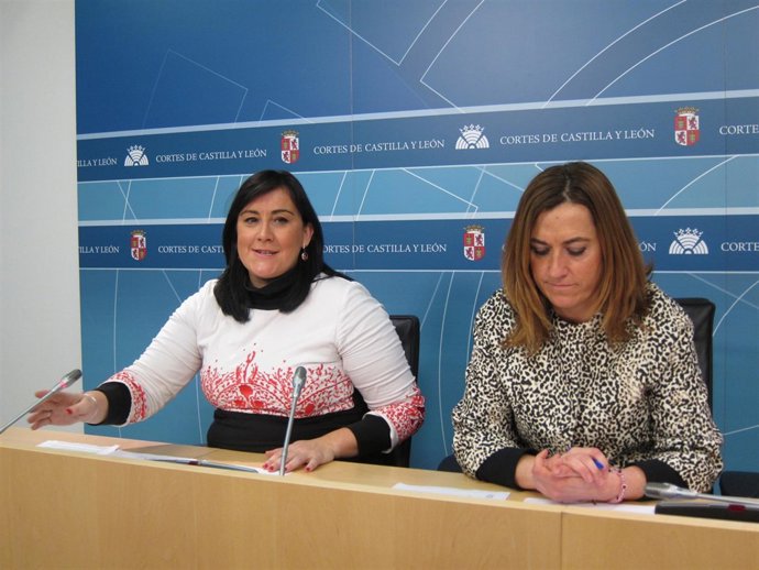 Las procuradoras socialistas Ana Sánchez y Virginia Barcones